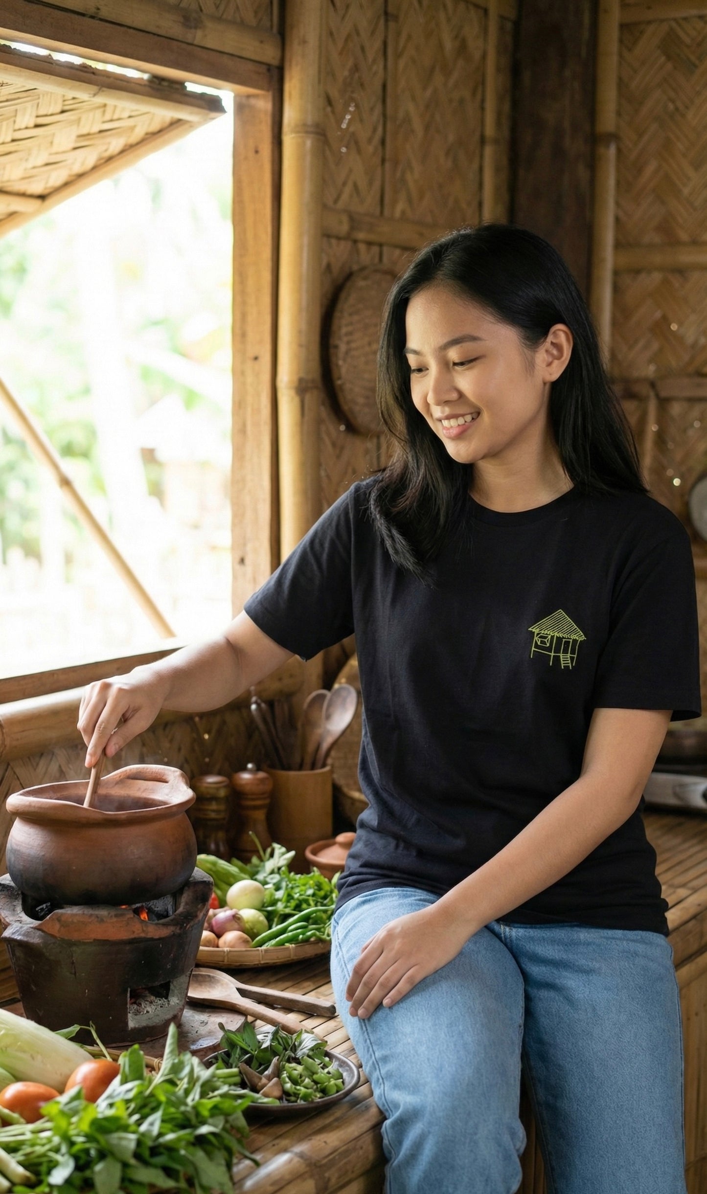 Bahay Kubo Premium T-Shirt