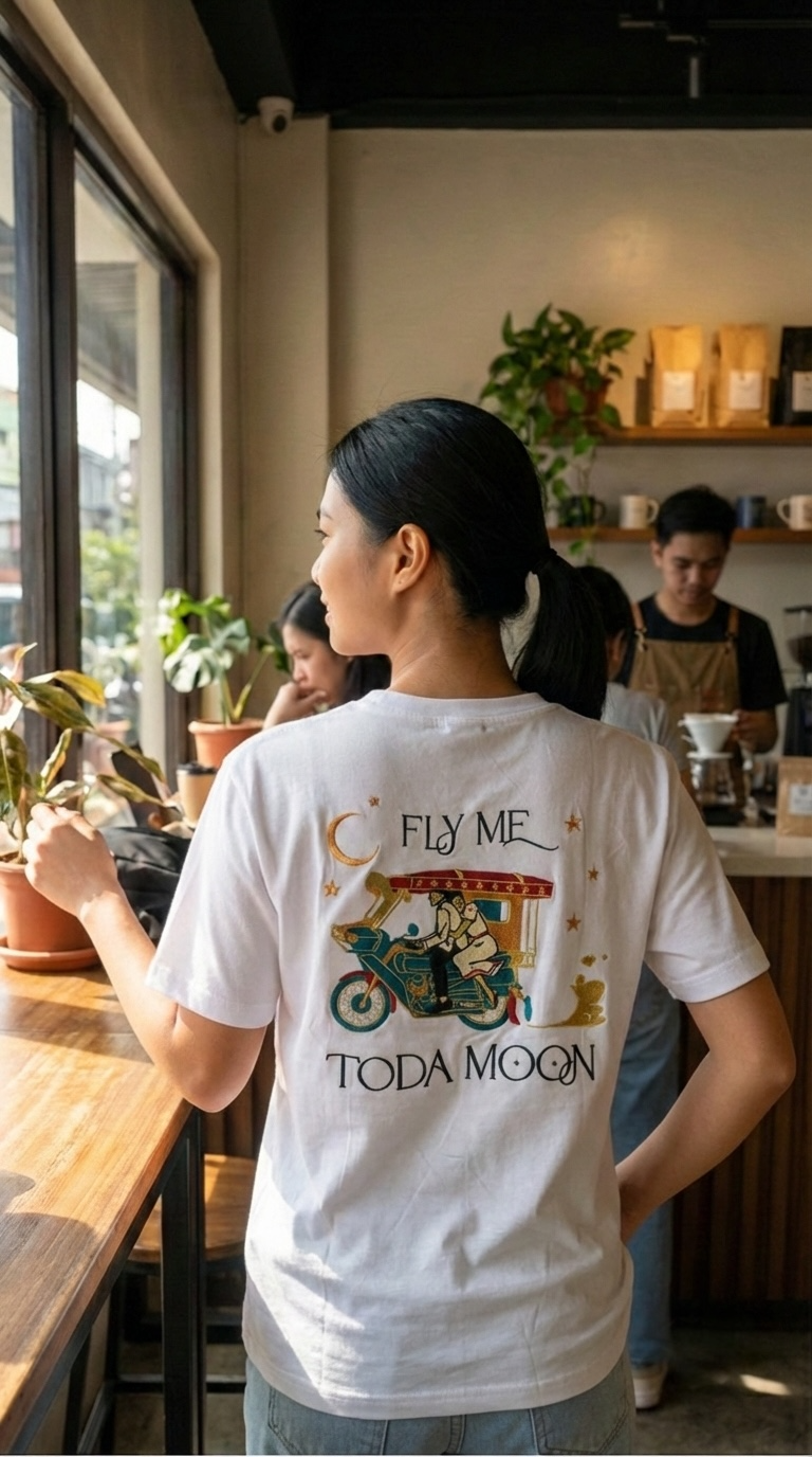 Fly Me Toda Moon Premium T-Shirt
